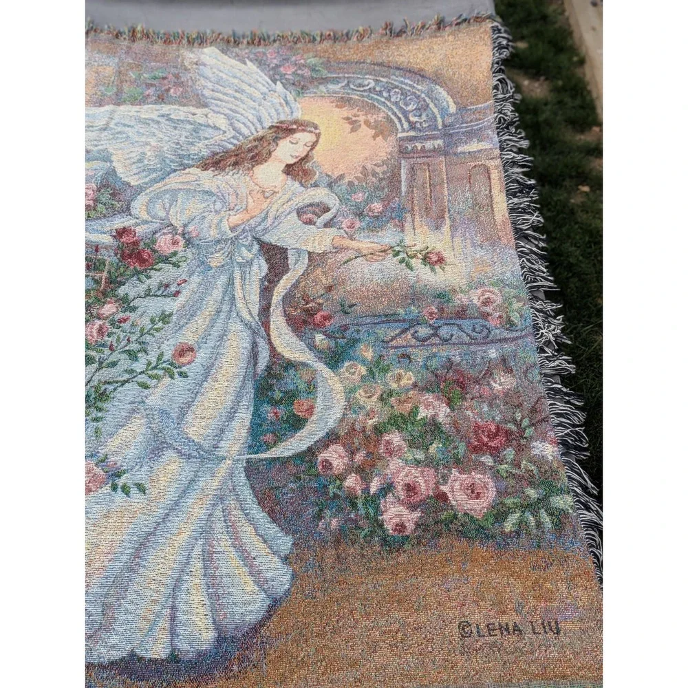 Angel of Love Tapestry Throw/Wall Hanging Angel by Lena Lui 54